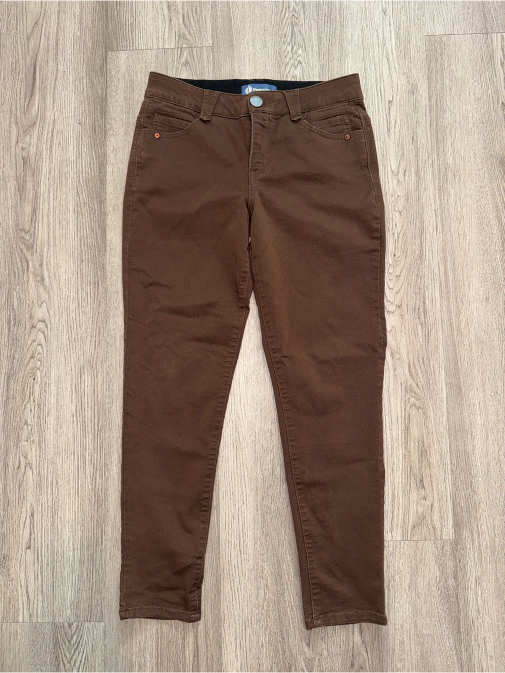 Democracy Ab Solution Straight Leg Jean Brown 6